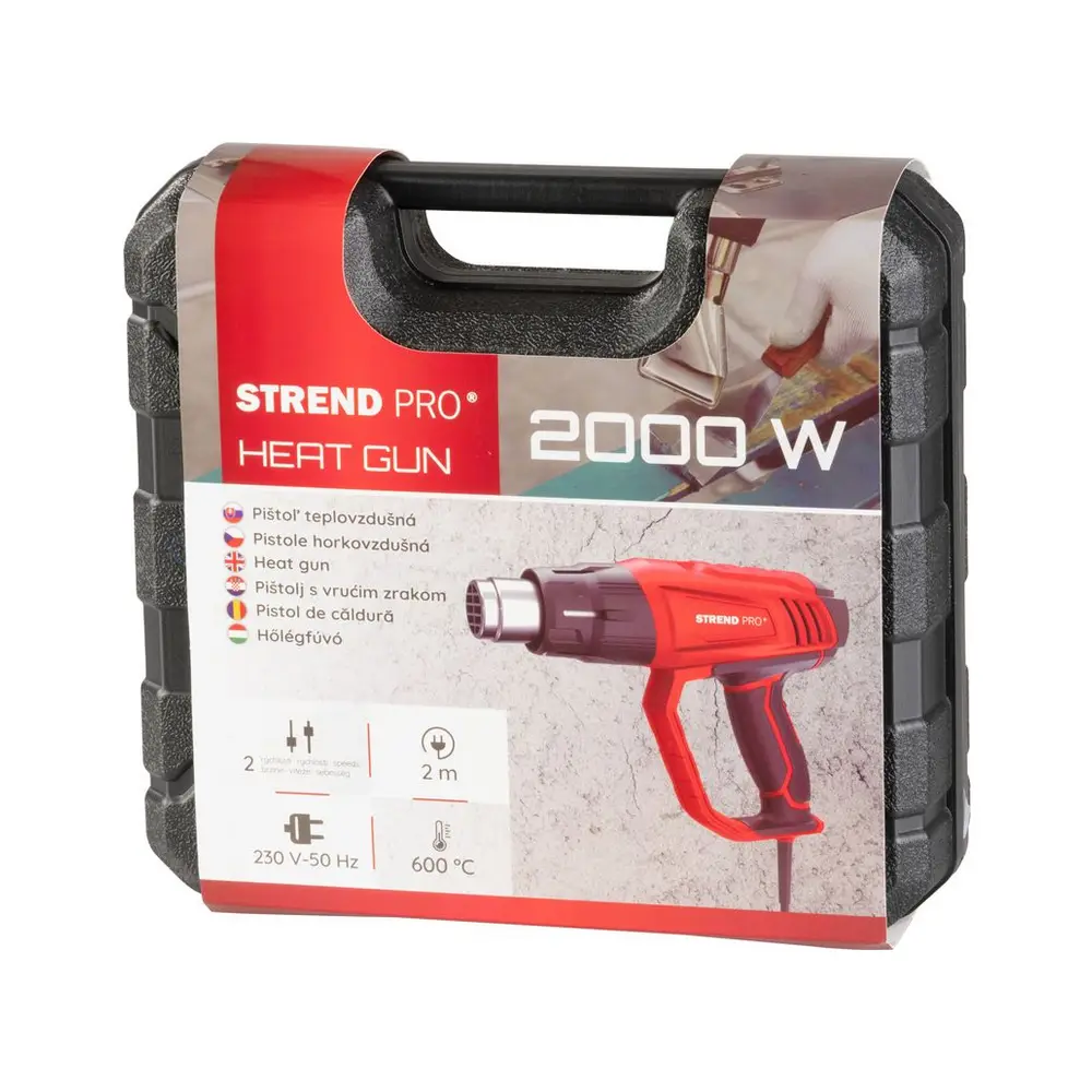 Alternative view of Pištolj za vrući zrak 2000W set u koferu